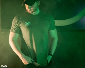 LiquiVinyl Season 5 T-Shirt Merchandise – Military Green - Image 1