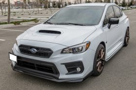 Extreme Online Store EOS Subaru WRX STi Carbon Fiber VRS Style Front Splitter - Image 6