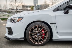 Extreme Online Store EOS Subaru WRX STi Carbon Fiber VRS Style Front Splitter - Image 5