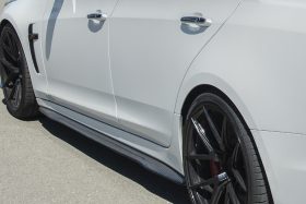 EOS 2016-2019 Cadillac CTS-V Carbon Fiber Side Skirts Rocker Panels - Image 1