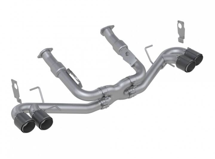 MBRP 2020-2024 Chevrolet Corvette C8 3" Cat-Back Quad Rear Exit Exhaust - Carbon Fiber Tips