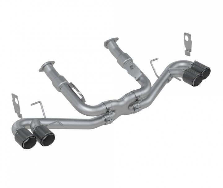 MBRP 2020-2024 Chevrolet Corvette C8 3" Cat-Back Quad Rear Exit Exhaust - Carbon Fiber Tips