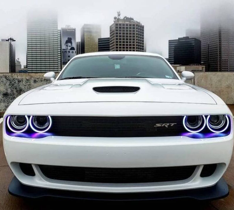 Oracle Lighting 2015-2021 Dodge Challenger Dynamic Colorshift Headlight Halo Kit