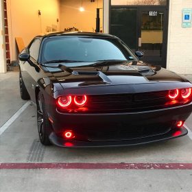Oracle Lighting 2015-2021 Dodge Challenger Dynamic Colorshift Headlight Halo Kit - Image 1