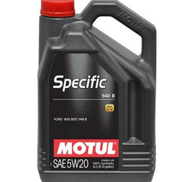 Motul 948 B 5W-20 Synthetic Motor Oil 5L - 4 Bottles