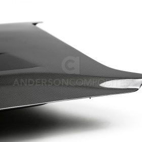 Anderson Composites 2018-2022 Ford Mustang Type-SA Double Sided Carbon Fiber Hood - Image 4