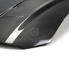 Anderson Composites 2018-2022 Ford Mustang Type-SA Double Sided Carbon Fiber Hood - Image 3