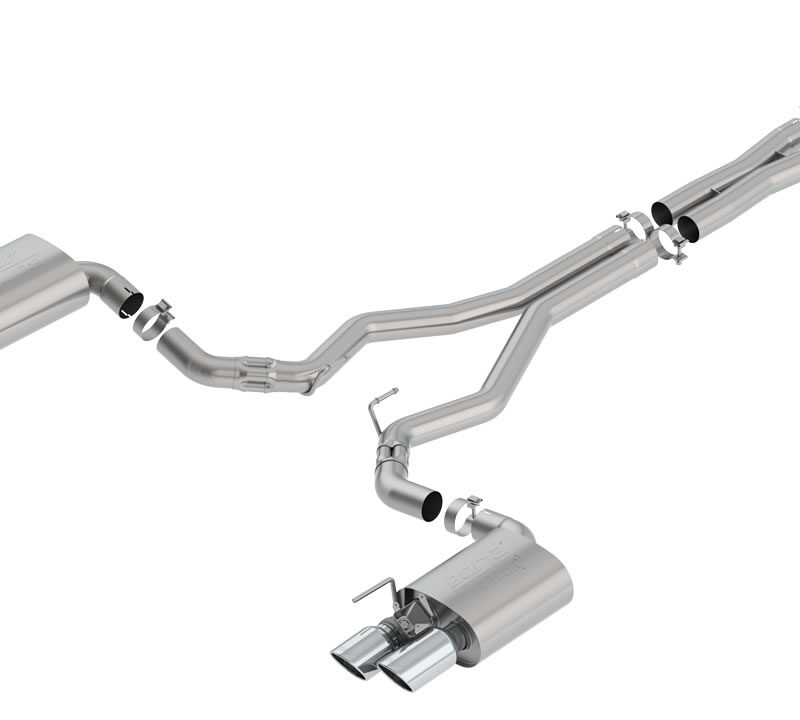Borla Exhaust 2018-2023 Ford Mustang GT ATAK Cat-Back Exhaust System - Chrome Tips