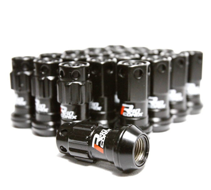 Project Kics R40 Iconix Black Lug Nuts (16+4 Locks) - 12x1.50
