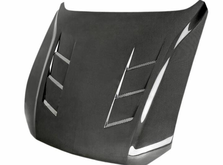 Anderson Composites 2018-2022 Ford Mustang Type-SA Double Sided Carbon Fiber Hood