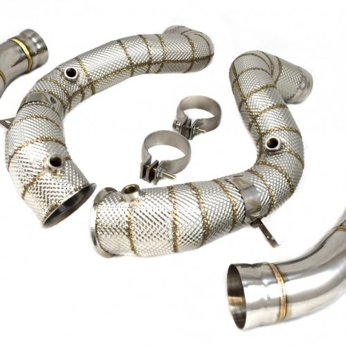 Function Factory Performance 2015-2021 Mercedes-Benz C63 AMG Downpipes w/ Heat Shield