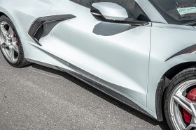 EOS 2020-2024 Chevrolet Corvette C8 Carbon Fiber Side Skirts - Image 1