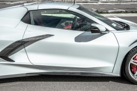 EOS 2020-2024 Chevrolet Corvette C8 Carbon Fiber Side Skirts - Image 6