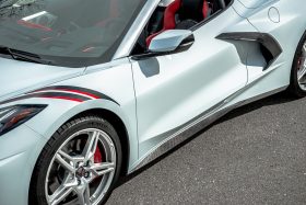 EOS 2020-2024 Chevrolet Corvette C8 Carbon Fiber Side Skirts - Image 7