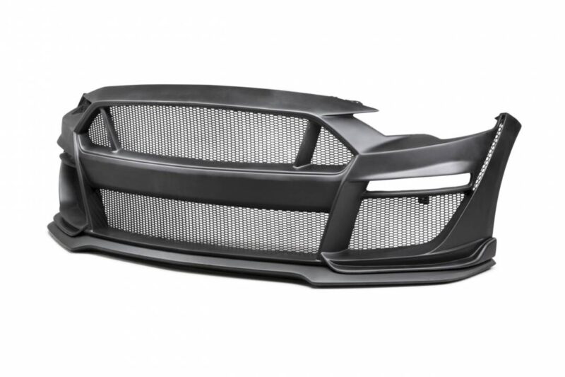 Anderson Composites 2018-2022 Ford Mustang Type-ST GT500 Style Fiberglass Front Bumper with Fiberglass Grille + Front Lip