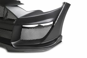 Anderson Composites 2018-2022 Ford Mustang Type-ST GT500 Style Fiberglass Front Bumper with Carbon Fiber Grille + Front Lip - Image 5