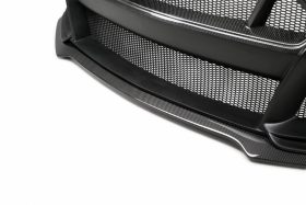 Anderson Composites 2018-2022 Ford Mustang Type-ST GT500 Style Fiberglass Front Bumper with Carbon Fiber Grille + Front Lip - Image 4