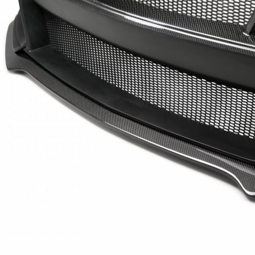 Anderson Composites 2018 2021 Ford Mustang Type ST GT500 Fiberglass Front Bumper with Carbon Fiber Grille Front Lip 5