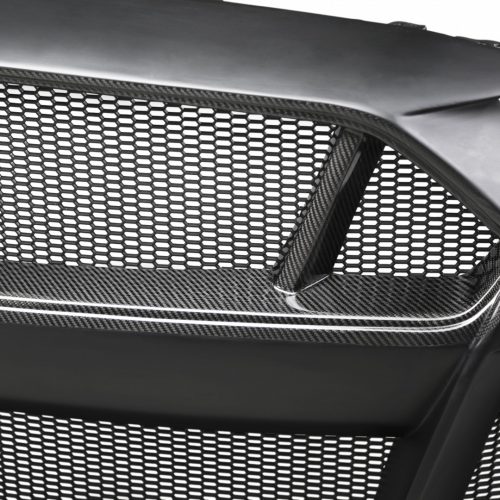 Anderson Composites 2018 2021 Ford Mustang Type ST GT500 Fiberglass Front Bumper with Carbon Fiber Grille Front Lip 6