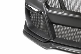 Anderson Composites 2018-2022 Ford Mustang Type-ST GT500 Style Fiberglass Front Bumper with Carbon Fiber Grille + Front Lip - Image 2