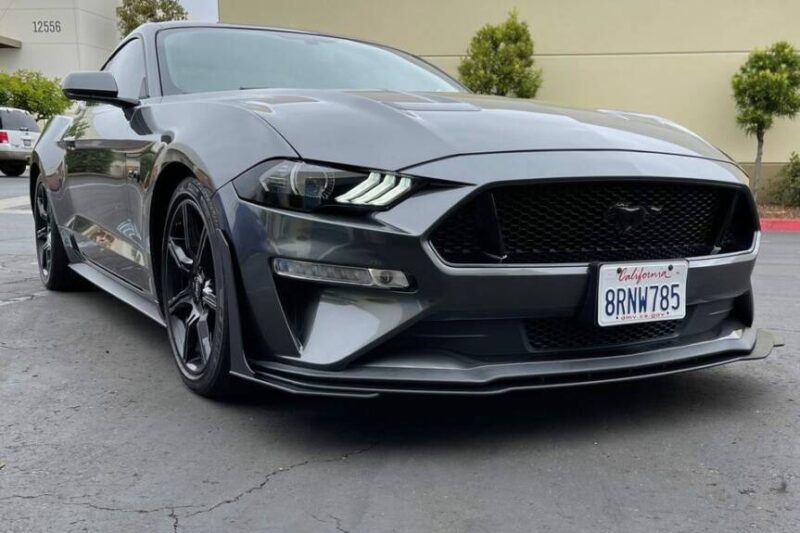 ZL1 Addons 2018-2023 Ford Mustang EcoBoost / GT Standard Front Splitter Extension w/ GT500 Winglets