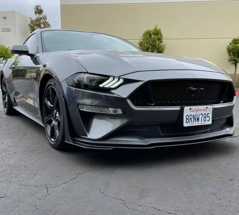 ZL1 Addons 2018-2023 Ford Mustang EcoBoost / GT Standard Front Splitter Extension w/ GT500 Winglets