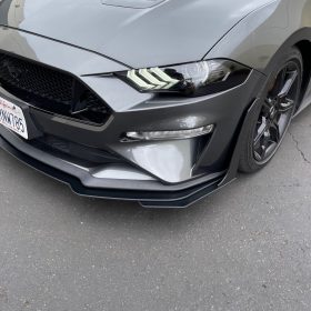ZL1 Addons 2018-2023 Ford Mustang EcoBoost / GT Standard Front Splitter Extension w/ GT500 Winglets - Image 1