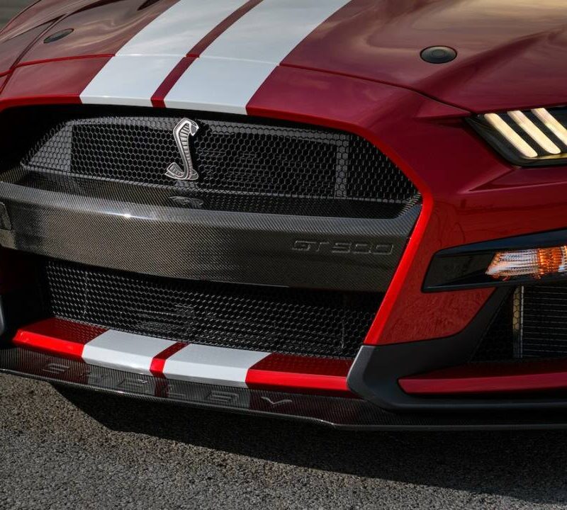 Ford Performance 2020-2022 Ford Mustang GT500 Carbon Fiber Front Bumper Insert