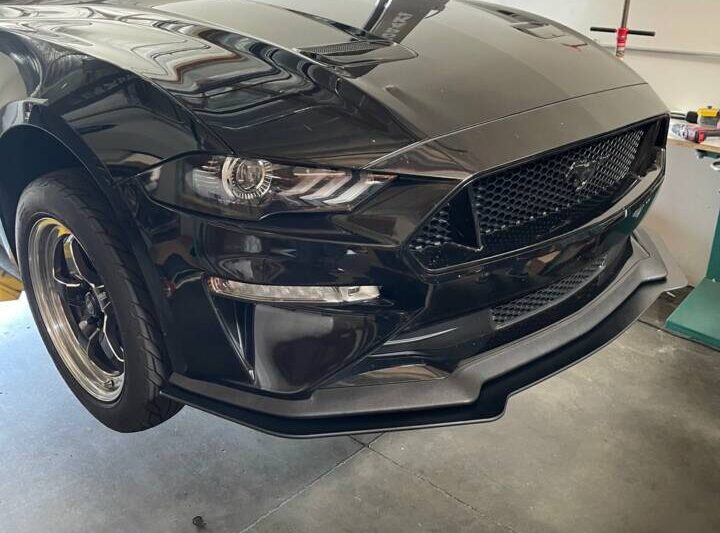 ZL1 Addons 2018-2023 Ford Mustang GT Performance Package Standard Wide Front Splitter Extension