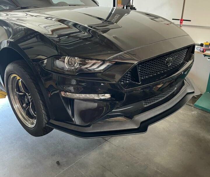 ZL1 Addons 2018-2023 Ford Mustang GT Performance Package Standard Wide Front Splitter Extension