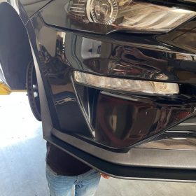ZL1 Addons 2018-2023 Ford Mustang GT Performance Package Standard w/ Fender Winglets Front Splitter Extension - Image 1