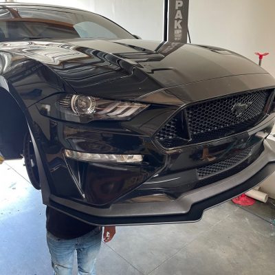ZL1 Addons 2018-2023 Ford Mustang GT Performance Package Standard w/ Fender Winglets Front Splitter Extension