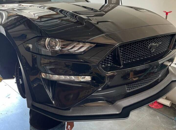 ZL1 Addons 2018-2023 Ford Mustang GT Performance Package Standard w/ Fender Winglets Front Splitter Extension