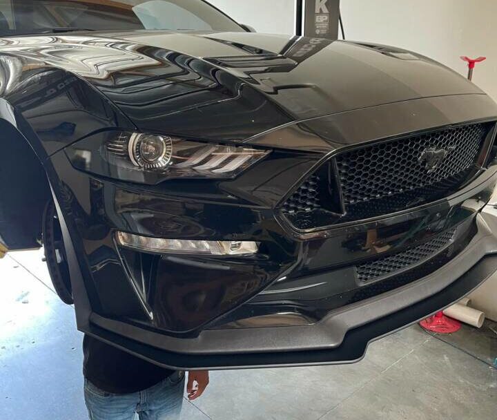 ZL1 Addons 2018-2023 Ford Mustang GT Performance Package Standard w/ Fender Winglets Front Splitter Extension
