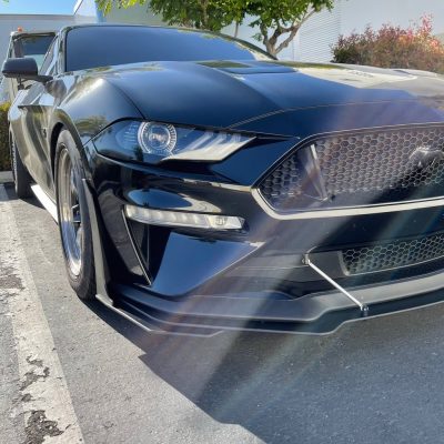 ZL1 Addons 2018-2023 Ford Mustang GT Performance Package Standard w/ GT500 Fender Winglets Front Splitter Extension