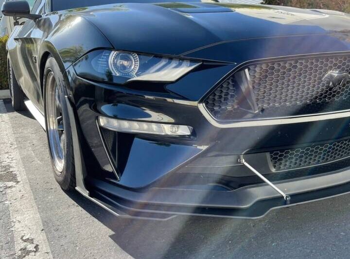 ZL1 Addons 2018-2023 Ford Mustang GT Performance Package Standard w/ GT500 Fender Winglets Front Splitter Extension