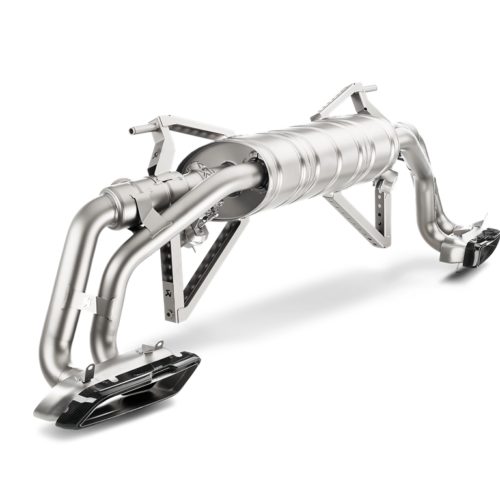 Akrapovic 2016 2018 Audi R8 5.2 CoupeSpyder Slip On Line Titanium w Carbon Titanium Tips 5