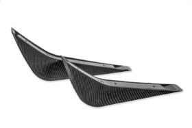 EOS  2014-2019 Chevrolet Corvette C7 Hydro-Dipped Carbon Fiber Bumper Diffuser Fins - Image 1