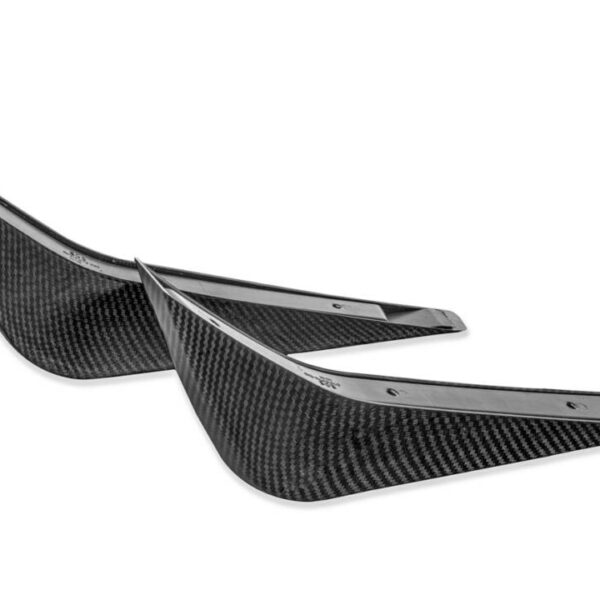 Hydro-Dipped Carbon diffuser fins rear quarter