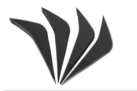 EOS  2014-2019 Chevrolet Corvette C7 Carbon Flash Bumper Diffuser Fins - image 3