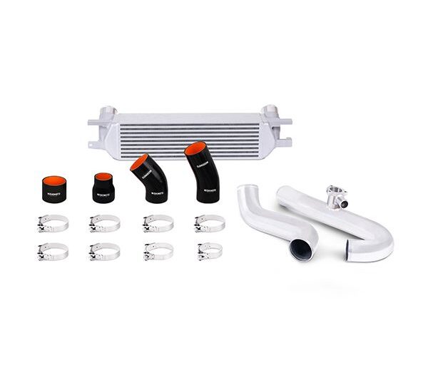 Mishimoto Ford Mustang EcoBoost Performance Intercooler Kit, 2015+ Silver w/ Polished Pipe
