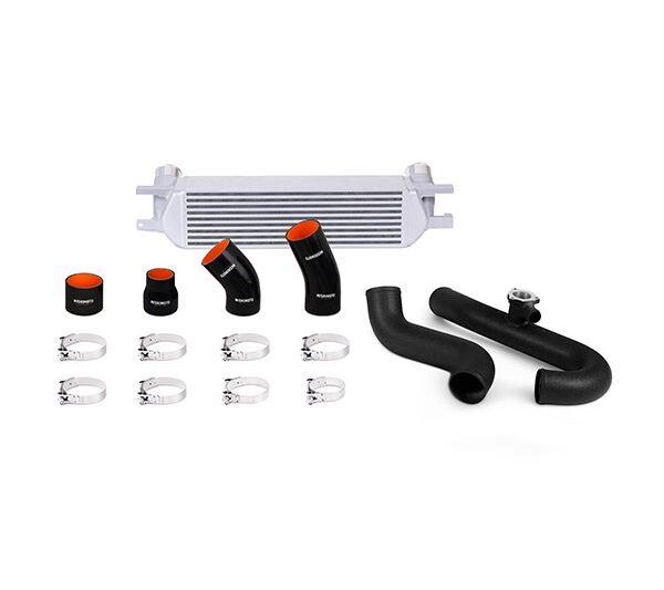Mishimoto Ford Mustang EcoBoost Performance Intercooler Kit, 2015+ Silver w/ Black Pipes