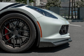 EOS 2014-2019 Chevrolet Corvette C7 Stage 2.5 Carbon Fiber Front Splitter & Side Skirts - Image 3