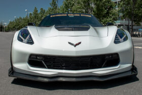 EOS 2014-2019 Chevrolet Corvette C7 Stage 2.5 Carbon Fiber Front Splitter & Side Skirts - Image 4