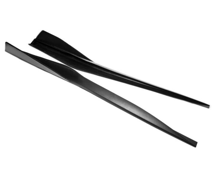EOS 2020-2024 Chevrolet Corvette C8 5VM Side Skirts (Unpainted) Plastic Black