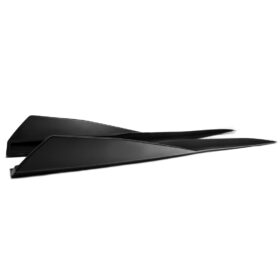 EOS 2020-2024 Chevrolet Corvette C8 5VM Side Skirts (Unpainted) Plastic Black - Image 2