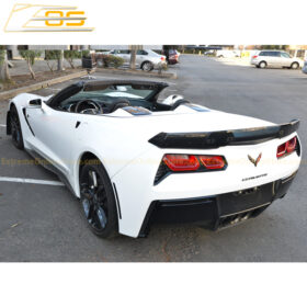 EOS 2014-2019 Chevrolet Corvette C7 Dark Tinted Wickerbill Rear Spoiler Extension