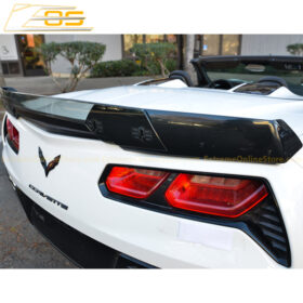 EOS  2014-2019 Chevrolet Corvette C7 Light Tinted Wickerbill Rear Spoiler Extension
