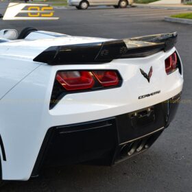EOS  2014-2019 Chevrolet Corvette C7 Light Tinted Wickerbill Rear Spoiler Extension - Image 1