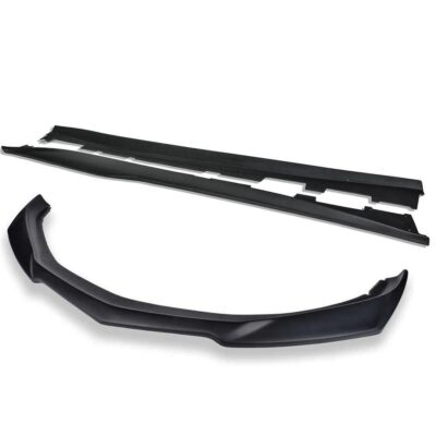 EOS 2016-2018 Chevrolet Camaro SS ZL1 Conversion Glossy Black Front Splitter Lip & Side Skirts